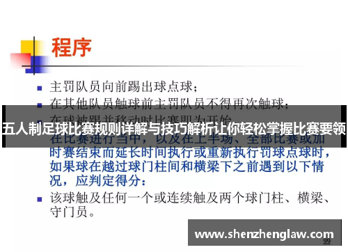 五人制足球比赛规则详解与技巧解析让你轻松掌握比赛要领